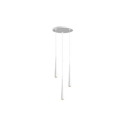 CNO03-3 Grau Niceone CHANDELIER 3 WHITE/WHITE/WHITE Трёхрожковый подвес белый
