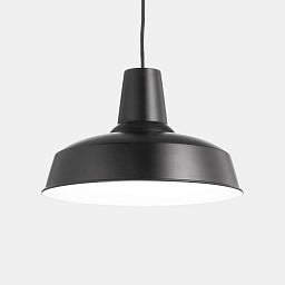 093659 Ideal lux Moby подвесной светильник в индустриальном стиле с металлическим купольным плафоном