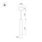038646 Arlight Светильник SP-PIPE-HANG-L600-R30-9W Warm3000 (BR, 24 deg, 230V) — фото 1