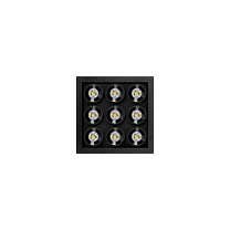 BLACK FOSTER MICRO RECESSED 3X3 потолочный встраиваемый светильник, Arkoslight