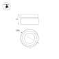 057126 Arlight Насадка с фиксированным углом LGD-ARTIFACT-LENS-R65 (WH, 30 deg) — фото 1