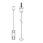 FTL35 F HE DOWN-UP - CABLE SUSPENSION SINGLE 1,6m Delta Light ILP — фото 1