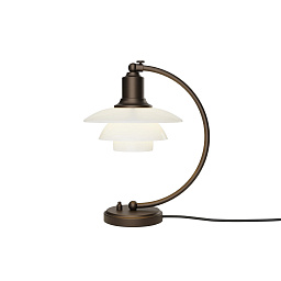 PH-2-2-LUNA-AGED-BRASS-OPAL-TABLE-LAMP Louis Poulsen PH 2 2 Luna Aged Brass Opal Настольная лампа