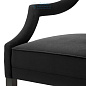 112178 Chair Ermitage roche black velvet  Eichholtz