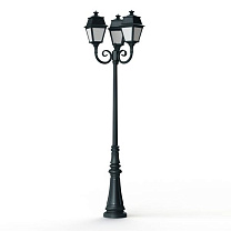 Avenue 2 N° 11; Opal PMMA Built-in LED 2700°K warm white 3x13W; Green Patina