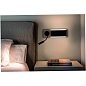 20062 MOOD Black and wood wall lamp with reader настенный светильник Faro barcelona — фото 2