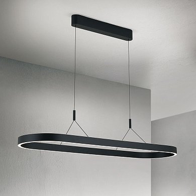 Подвесной светильник Carrara Orion, длина 120 см, чёрный HL 6-1718 schwarz