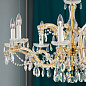 LU 2215/8 MT-gold/A Maria Theresia Orion подвесная хрустальная люстра — фото 1