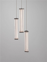 Triac Dimmable Matt Black Metal, Satin Nickel & Clear Acrylic LED 13 Watt 220-240 Volt 910Lm IP20 2700K D:25 H:150 cm
