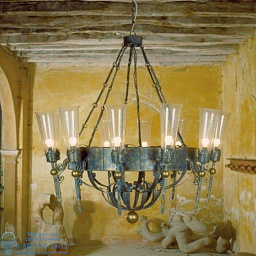 5471/12 MM lampadari Fiaccole подвесная люстра с множеством цилиндрических абажуров на цепях