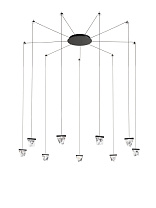 Tripla F41 9 источника света Антрацит 2700 К PUSH 1..10 В DALI