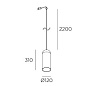 71-8494-DN-12 Leds C4 Glam 310mm for Deltatrack — фото 1