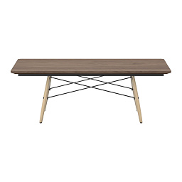 21052132 Vitra Eames Стол прямоугольный орех/светлый ясень