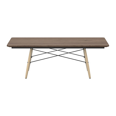 21052132 Eames Vitra Стол прямоугольный орех/светлый ясень