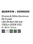 83399203 QUENTIN Novaluce светильник LED 28Вт 230В 1560Lm 3000K IP20