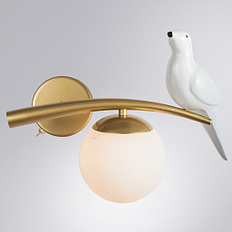 A3422AP-1GO Arte Lamp Eltanin настенный светильник бра с декоративным элементом в виде птицы