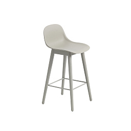 FIBABWON03031 Muuto Fiber барный стул деревянный с изогнутым сиденьем 75 см
