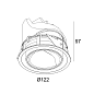28476 9000 B Delta Light ENTERO Rd-L Wallwash Tw встраиваемый точечный светильник — фото 1
