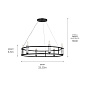 Rosalind 33.25" 6 Light Chandelier Black люстра 52490BK Kichler — фото 10