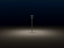 Minislot disk Simes, светильник функционального освещения для улицы