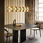 Slamp La Lollo SP linear 140 дизайнерская люстра для гостиной белый LALS3XLWHT01T00NMTEU — фото 6