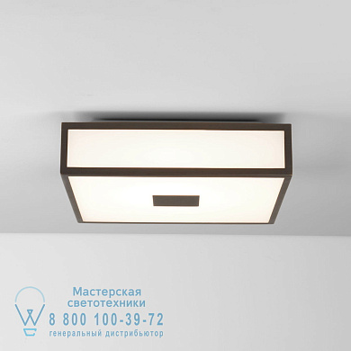 1121084 Mashiko 300 Square LED потолочный светильник для ванной Astro lighting Бронза