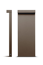 Minilook боллард односторонний H. 580mm бронза 4000 K 8.9 Вт