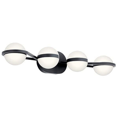 настенный светильник с черным основанием и LED