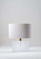 Clear shown with Antiqued Brass with 16 Straight Oval in Natural Linen with Cream Card lining