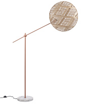 Floor Lamp CHANPEN L Ø52 diamant Copper/Natural