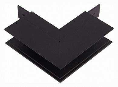 внешний угловой соединитель черного цвета для накладных магнитных треков