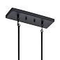 Crosby 5 Light Linear Chandelier Black люстра 43995BK Kichler