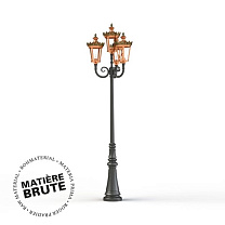 Louvre N° 11; one-piece clear glass E27 105W; Raw copper