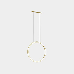 CP5A-00A9AZOUEF Leds C4 Circular подвесной светильник с вертикальным кольцом золотистого оттенка