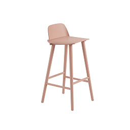 NERBAR0611 Muuto Nerd барный стул бежево розовый высота 75 см