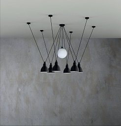 327 P ROUND XL BL-BL-GB250 DCW Les Acrobates de Gras подвесной светильник