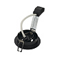 199980 SLV PIREQ GU10 ROUND downlight matt black встраиваемый потолочный даунлайт — фото 1