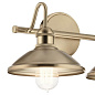 Clyde 2 Light Vanity Light Champagne Bronze настенный светильник 45944CPZ Kichler — фото 10
