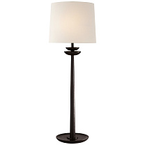 Beaumont Medium Buffet Lamp состаренное железо с льняным абажуром