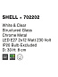 702202 SHELL Novaluce светильник LED E27 2x12W IP20