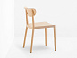 Tivoli Стул из массива ясеня с гнутой фанерной спинкой Pedrali 2800 — фото 2