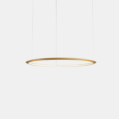 встраиваемый потолочный светильник кольцевой формы золотой