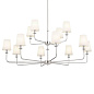 Pallas 42.75" 12 Light Chandelier Polished Nickel люстра 52518PN Kichler — фото 6