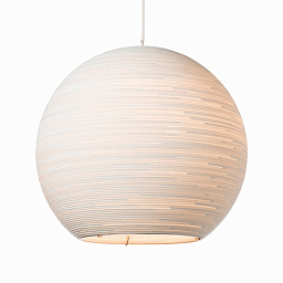 GP-1202 Graypants Scraplight Подвесной светильник шар 48 большой картон белый