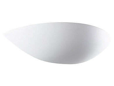 настенный керамический светильник с овальной формой и приглушённым светом