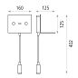 ACB Iluminacion Calma 16/3836 Настенный светильник Текстурированный черный, LED 1x3W 3000K 315lm + LED 1x6W 3000K 630lm, Встроенный светодиод, Регулируемый, Два переключателя, С USB — фото 1