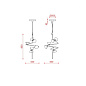 E565.22sC70SWC Tooy Linfa SP vertical LED 6L современная люстра с шестью плафонами белый; прозрачный; дымчатый; матовый титан — фото 3