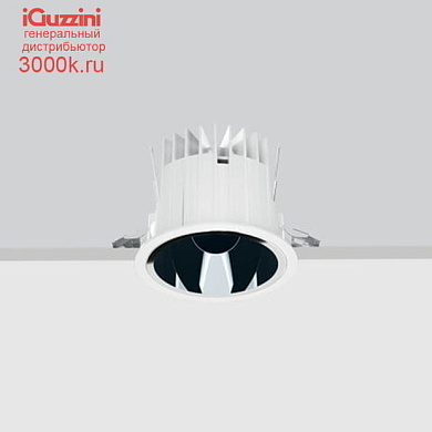 N233 Reflex iGuzzini Fixed circular recessed luminaire - Ø125 mm - neutral white - flood optic - UGR<19