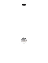 Matt Black Metal Base & Gradient Smoky Glass LED 5Watt 220-240Volt 225Lm IP20 3000K D:16 H:200cm