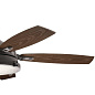 52" Hatteras Bay Fan Weathered Zinc люстра-вентилятор 310018WZC Kichler — фото 4